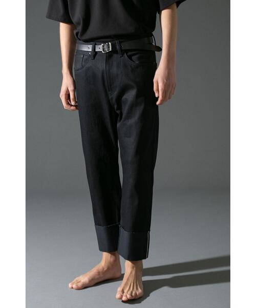 MONKEY TIME（モンキータイム）の「＜monkey time＞ SELVAGE DENIM ROLL UP STRIGHT/ロールアップデニム（デニムパンツ・メンズ・ブラック/ネイビー・LARGE/SMALL/MEDIUM）」の18枚目の写真