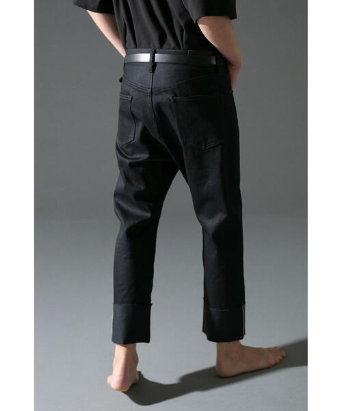 MONKEY TIME（モンキータイム）の「＜monkey time＞ SELVAGE DENIM ROLL UP STRIGHT/ロールアップデニム（デニムパンツ・メンズ・ブラック/ネイビー・LARGE/SMALL/MEDIUM）」の20枚目の写真