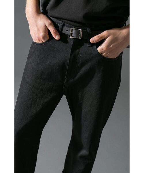 MONKEY TIME（モンキータイム）の「＜monkey time＞ SELVAGE DENIM ROLL UP STRIGHT/ロールアップデニム（デニムパンツ・メンズ・ブラック/ネイビー・LARGE/SMALL/MEDIUM）」の21枚目の写真