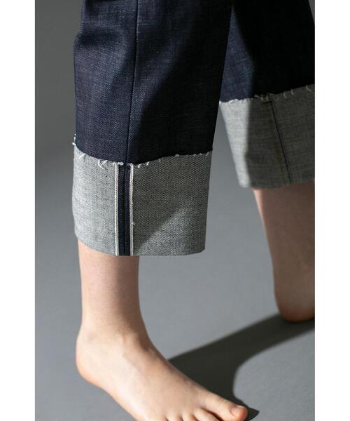 MONKEY TIME（モンキータイム）の「＜monkey time＞ SELVAGE DENIM ROLL UP STRIGHT/ロールアップデニム（デニムパンツ・メンズ・ブラック/ネイビー・LARGE/SMALL/MEDIUM）」の15枚目の写真