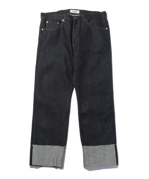 MONKEY TIME（モンキータイム）の「＜monkey time＞ SELVAGE DENIM ROLL UP STRIGHT/ロールアップデニム（デニムパンツ・メンズ・ブラック/ネイビー・LARGE/SMALL/MEDIUM）」の16枚目の写真