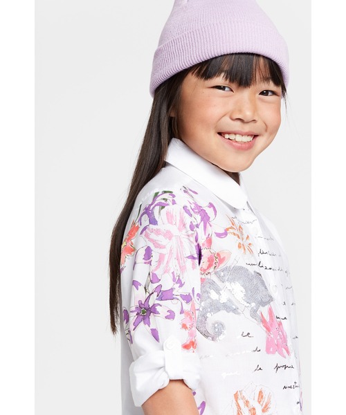 Desigual（デシグアル）の「シャツ長袖 HELENA（シャツ/ブラウス・キッズ・ホワイト・LL/M/L/3L/SS/S）」の5枚目の写真