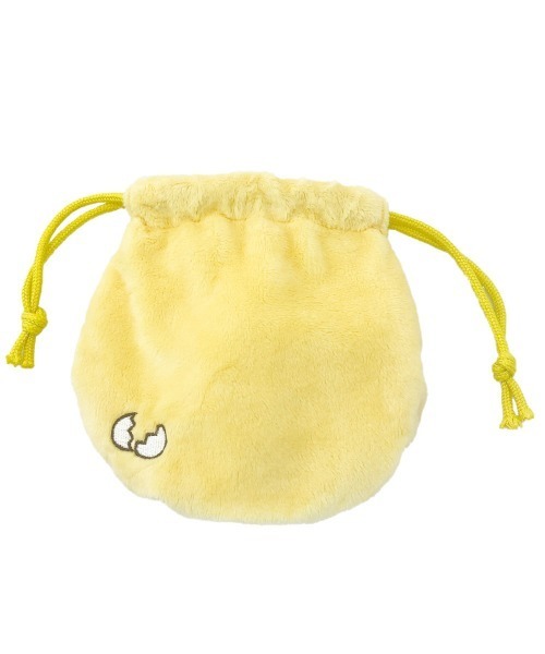nici（ニキ）の「NICI/フィギュアフェイスポーチ ヒヨコ 巾着袋 もこもこ（ポーチ・レディース・イエロー・ONE SIZE）」の2枚目の写真