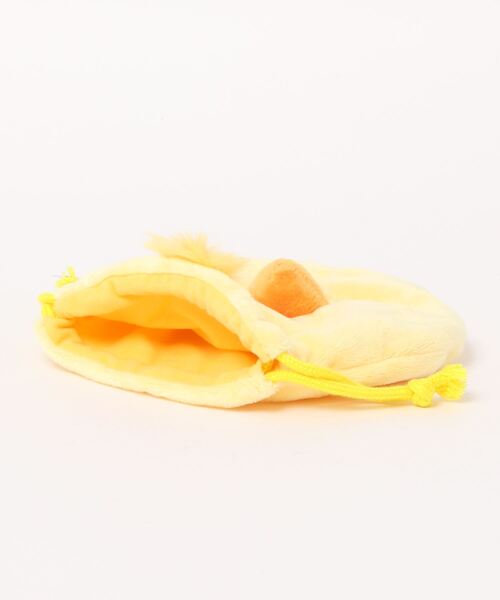 nici（ニキ）の「NICI/フィギュアフェイスポーチ ヒヨコ 巾着袋 もこもこ（ポーチ・レディース・イエロー・ONE SIZE）」の9枚目の写真