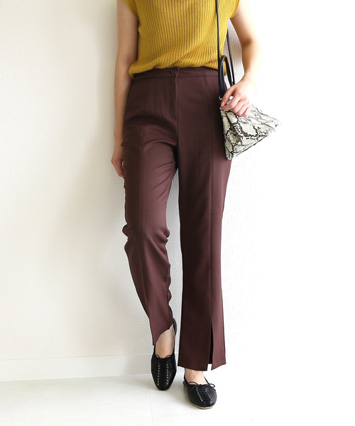 AmiAmi（アミアミ）の「レースアップギャザーバレエシューズ（バレエシューズ・レディース・ブラック/ブラウン/アイボリー/シルバー・L/LL/M/S）」の13枚目の写真