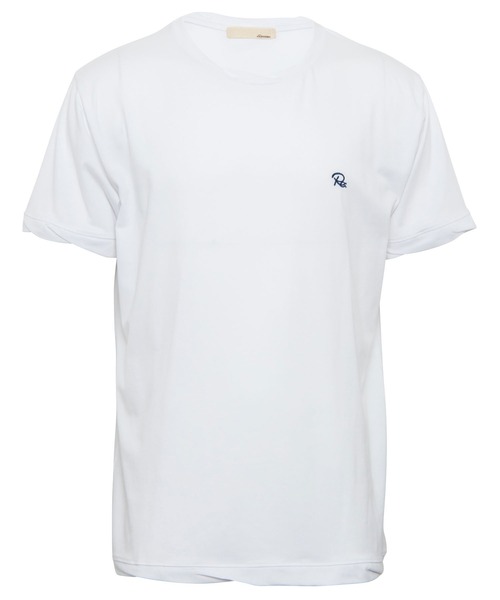 #Re:room（リルーム）の「ツイストリブRe:ワンポイントTシャツ（Tシャツ/カットソー・メンズ・ホワイト/チャコール/カーキ・SMALL/MEDIUM/LARGE）」の2枚目の写真