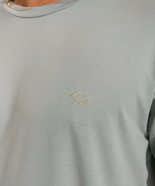 #Re:room（リルーム）の「ツイストリブRe:ワンポイントTシャツ（Tシャツ/カットソー・メンズ・ホワイト/チャコール/カーキ・SMALL/MEDIUM/LARGE）」の21枚目の写真