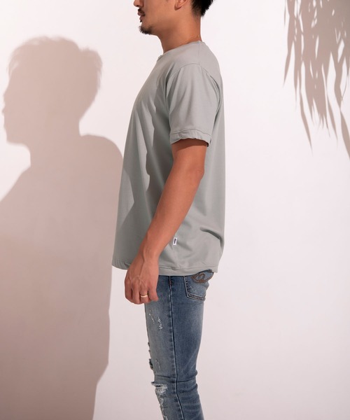 #Re:room（リルーム）の「ツイストリブRe:ワンポイントTシャツ（Tシャツ/カットソー・メンズ・ホワイト/チャコール/カーキ・SMALL/MEDIUM/LARGE）」の12枚目の写真