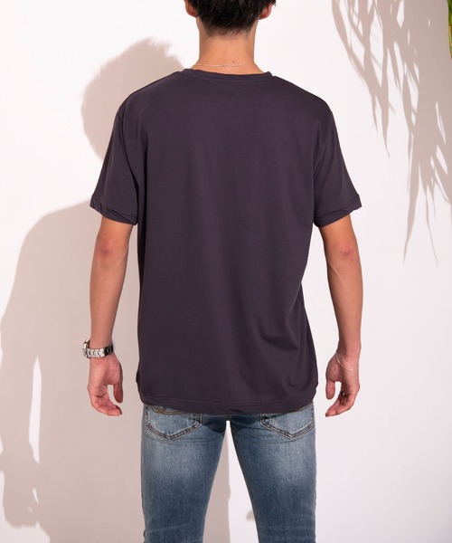 #Re:room（リルーム）の「ツイストリブRe:ワンポイントTシャツ（Tシャツ/カットソー・メンズ・ホワイト/チャコール/カーキ・SMALL/MEDIUM/LARGE）」の18枚目の写真