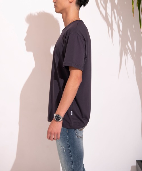 #Re:room（リルーム）の「ツイストリブRe:ワンポイントTシャツ（Tシャツ/カットソー・メンズ・ホワイト/チャコール/カーキ・SMALL/MEDIUM/LARGE）」の13枚目の写真