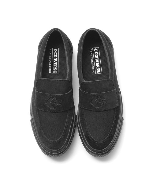 CONVERSE CS LOAFER SK (コンバース ローファー)(BLACK MONOCHROME