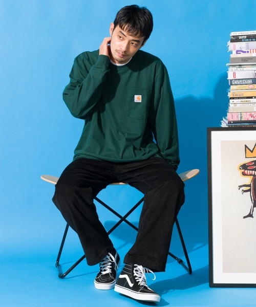 Beautiful Harmony（ビューティフルハーモニー）の「ワイド コーデュロイ コットン パンツ（チノパンツ・メンズ・ブラック/ブラウン/カーキ/アイボリー・79/85/76/82）」の5枚目の写真