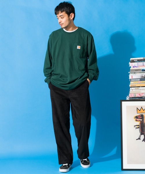 Beautiful Harmony（ビューティフルハーモニー）の「ワイド コーデュロイ コットン パンツ（チノパンツ・メンズ・ブラック/ブラウン/カーキ/アイボリー・79/85/76/82）」の8枚目の写真