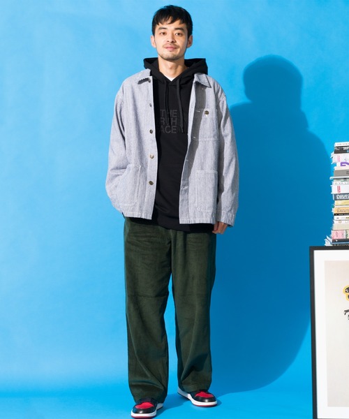 Beautiful Harmony（ビューティフルハーモニー）の「ワイド コーデュロイ コットン パンツ（チノパンツ・メンズ・ブラック/ブラウン/カーキ/アイボリー・79/85/76/82）」の22枚目の写真
