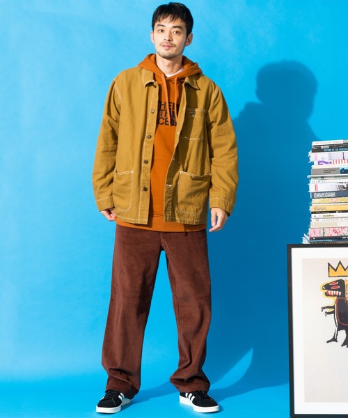 Beautiful Harmony（ビューティフルハーモニー）の「ワイド コーデュロイ コットン パンツ（チノパンツ・メンズ・ブラック/ブラウン/カーキ/アイボリー・79/85/76/82）」の13枚目の写真