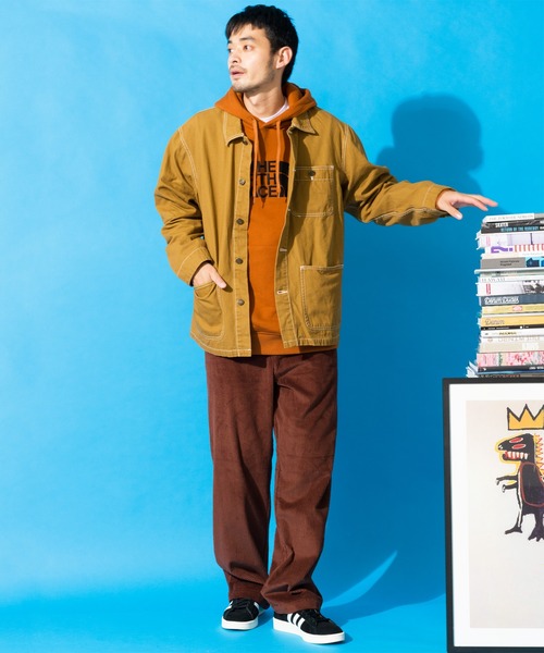 Beautiful Harmony（ビューティフルハーモニー）の「ワイド コーデュロイ コットン パンツ（チノパンツ・メンズ・ブラック/ブラウン/カーキ/アイボリー・79/85/76/82）」の16枚目の写真