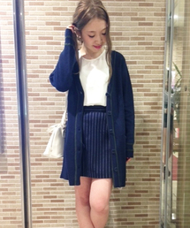 Chico | 配色太ラインCD(カーディガン/ボレロ)