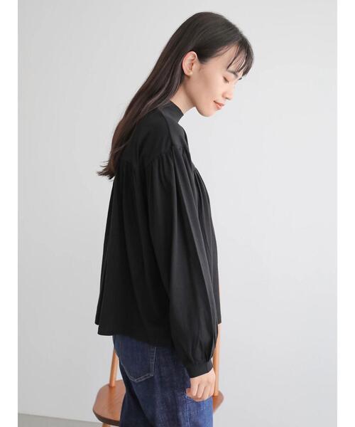 AMERICAN HOLIC(アメリカンホリック)の「ハイネックギャザーカットプルオーバー *(Tシャツ/カットソー・レディース・ベージュ/オフホワイト/ブラック・FREE)」の9枚目の写真