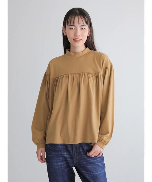 AMERICAN HOLIC(アメリカンホリック)の「ハイネックギャザーカットプルオーバー *(Tシャツ/カットソー・レディース・ベージュ/オフホワイト/ブラック・FREE)」の12枚目の写真