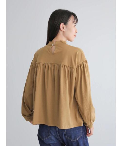 AMERICAN HOLIC(アメリカンホリック)の「ハイネックギャザーカットプルオーバー *(Tシャツ/カットソー・レディース・ベージュ/オフホワイト/ブラック・FREE)」の13枚目の写真