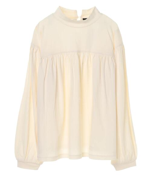 AMERICAN HOLIC(アメリカンホリック)の「ハイネックギャザーカットプルオーバー *(Tシャツ/カットソー・レディース・ベージュ/オフホワイト/ブラック・FREE)」の19枚目の写真