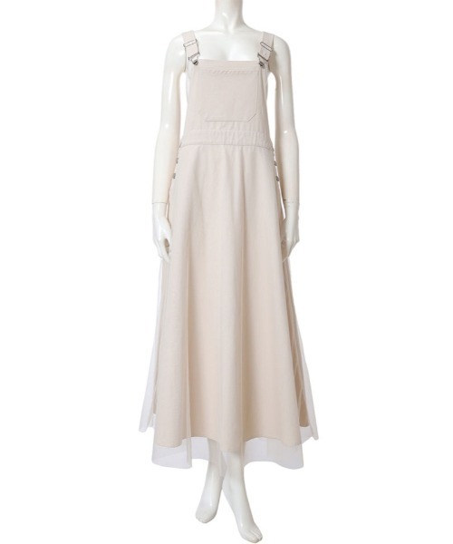 fifth(フィフス)の「チュールスカートサロペット(つなぎ/オールインワン・レディース・ホワイト/ネイビー/カーキ・MEDIUM)」の10枚目の写真