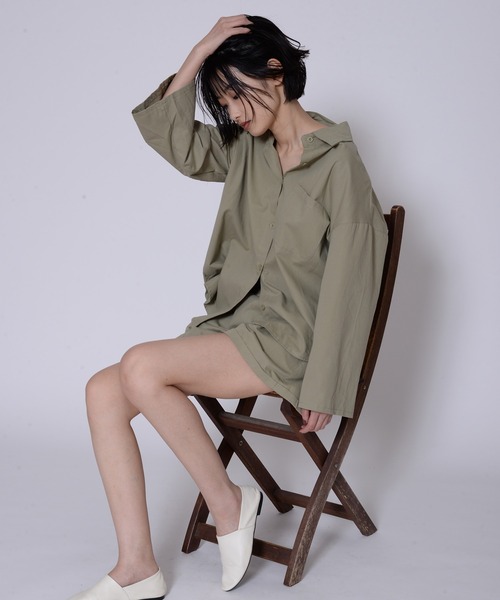 ECRIRE（エクリール）の「ワンマイルセットアップ（セットアップ・レディース・ブラック/カーキ・フリー）」の7枚目の写真