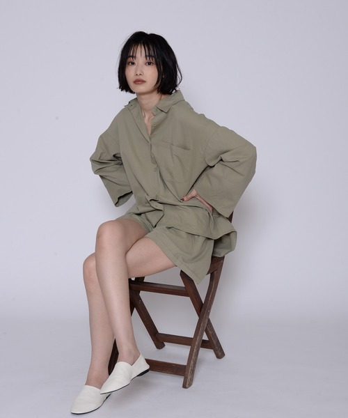 ECRIRE（エクリール）の「ワンマイルセットアップ（セットアップ・レディース・ブラック/カーキ・フリー）」の8枚目の写真