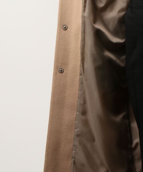 NARACAMICIE（ナラカミーチェ）の「ウールビーバークルーネックコート（ダウンジャケット/コート・レディース・ベージュ/ブラック・MEDIUM）」の13枚目の写真