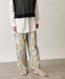 forksy. | 【forksy.】水彩ペイントルーズワイドテーパードパンツ/イージーパンツ(その他パンツ)