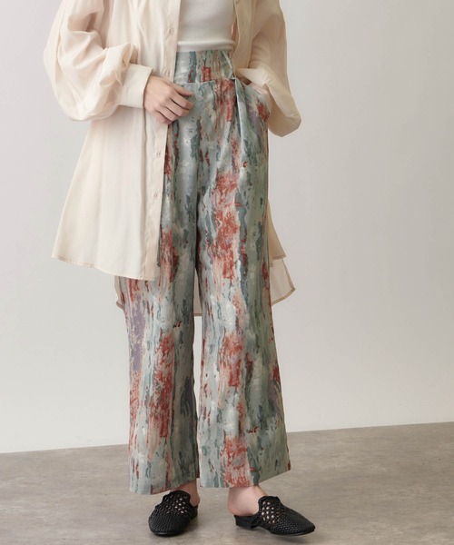forksy.（フォルクシー）の「【forksy.】水彩ペイントルーズワイドテーパードパンツ/イージーパンツ（その他パンツ・レディース・ベージュ/ブルー/グリーン・FREE）」の22枚目の写真