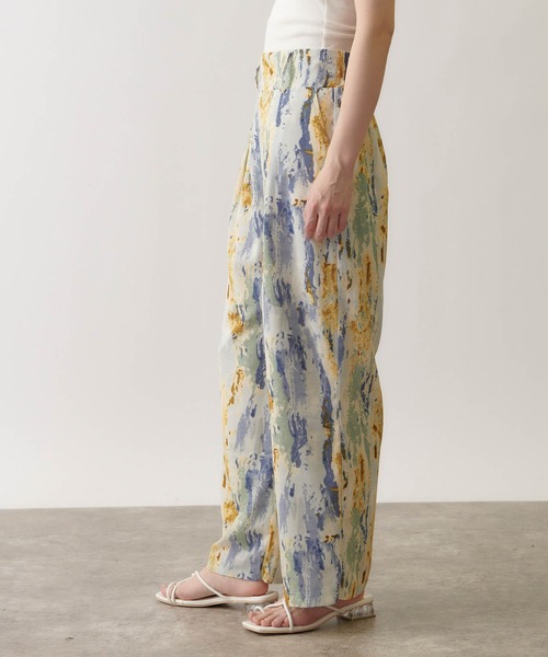 forksy.（フォルクシー）の「【forksy.】水彩ペイントルーズワイドテーパードパンツ/イージーパンツ（その他パンツ・レディース・ベージュ/ブルー/グリーン・FREE）」の13枚目の写真