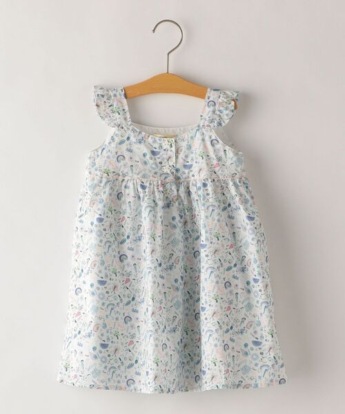Kids リバティ ワンピース ドレス ワンピース ノースリーブ フリル ワンピース 90cm ワンピース Ships シップス のファッション ノースリーブ Ships