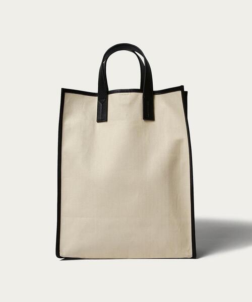 BEAUTY&YOUTH UNITED ARROWS(ビューティーアンドユースユナイテッドアローズ)の「BY ヘリンボーン トートバッグ(トートバッグ・メンズ・ホワイト/ブラック・FREE)」の2枚目の写真