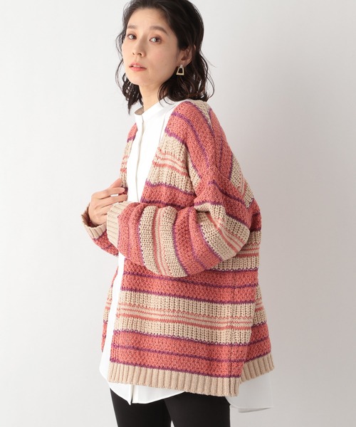 LEPSIM（レプシィム）の「☆店舗限定☆3Gマルチボーダーカーデ 935190