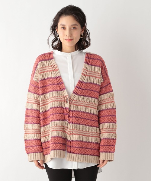 LEPSIM（レプシィム）の「☆店舗限定☆3Gマルチボーダーカーデ 935190