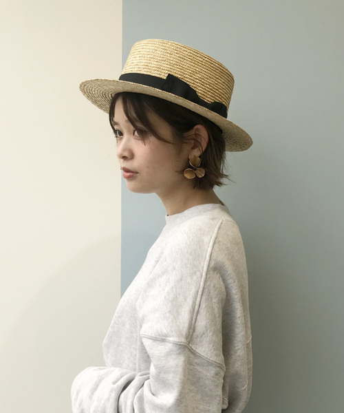 kaorinomori カオリノモリ ダンザトーク ストローハット 麦わら帽子 kaorinomori カオリノモリ ダンザトーク ストローハット 麦わら