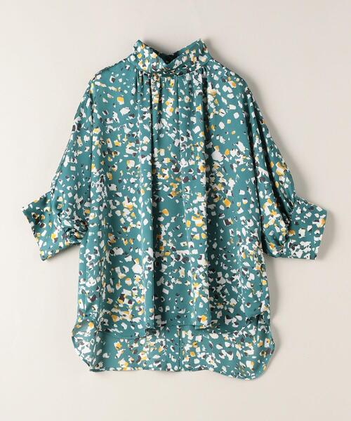 ASTRAET(アストラット)の「<ASTRAET(アストラット)>ストーンプリント ハイネック ギャザーブラウス(シャツ/ブラウス・レディース・ケリー・FREE)」の8枚目の写真