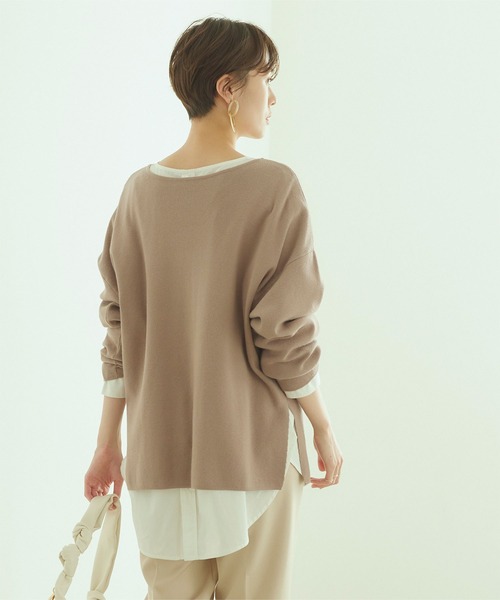 titivate(ティティベイト)の「バック釦ボートネックシャツ(シャツ/ブラウス・レディース・オフホワイト/ライトグレー/ブルー系その他・S/M)」の19枚目の写真