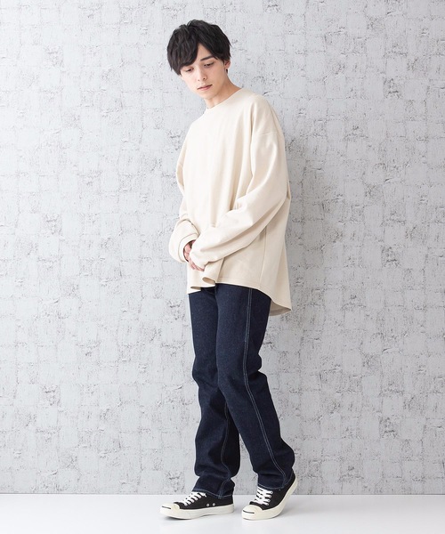 Levi's RED（リーバイスレッド）の「【LEVI'S/リーバイス】ＲＥＤ　ＬＲ５０５　ストレート　ＯＷ　デニム/ジーンズ　ルーズストレートシルエット/ワイドパンツ　サステイナブルヘンプ素材（デニムパンツ・メンズ・ワンウォッシュ・32inch/30inch/28inch/34inch/31inch/29inch/33inch）」の3枚目の写真