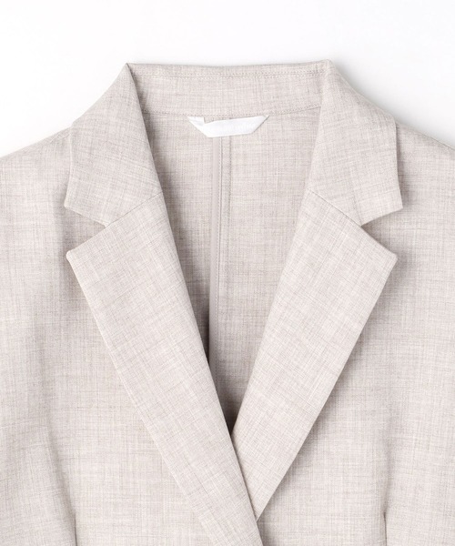 NICOLE white（ニコルホワイト）の「ダブルジャケット（テーラードジャケット・レディース・ベージュ/ネイビー/サックスブルー・FREE）」の4枚目の写真