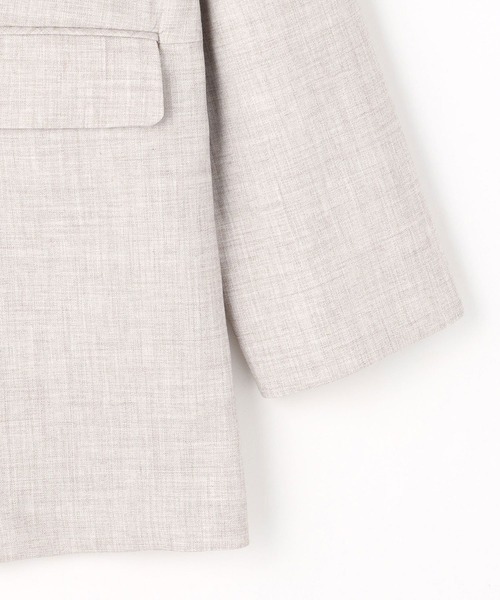 NICOLE white（ニコルホワイト）の「ダブルジャケット（テーラードジャケット・レディース・ベージュ/ネイビー/サックスブルー・FREE）」の15枚目の写真