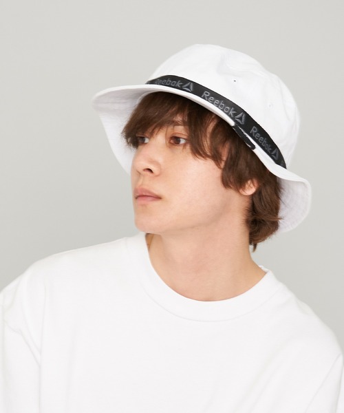 Reebok（リーボック）の「【Reebok/リーボック】ロゴテープ バケットハット/撥水加工（ハット・メンズ・ホワイト/ブラック・FREE）」の7枚目の写真