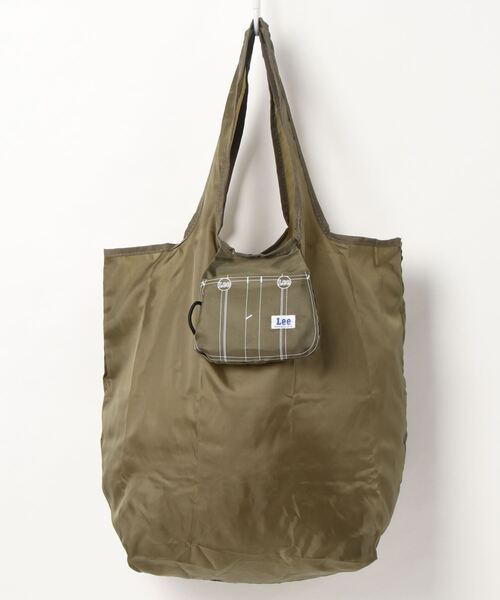 Lee（リー）の「【LEE/リー】ワンポイントブランドロゴパッカブル（収納可）エコトートバッグ（エコバッグ/サブバッグ・レディース・ワイン/ブラック/ホワイト/ベージュ/ネイビー/ブラウン/グレー/カーキ・FREE）」の6枚目の写真