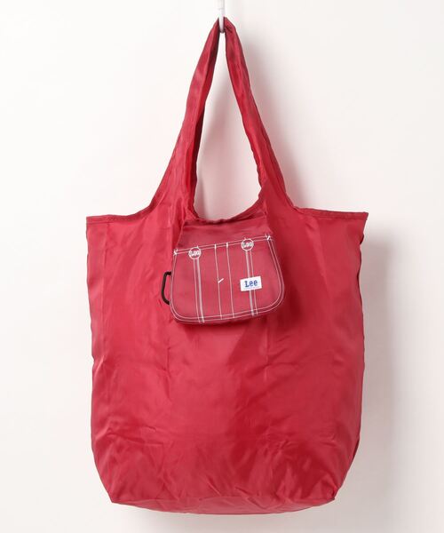 Lee（リー）の「【LEE/リー】ワンポイントブランドロゴパッカブル（収納可）エコトートバッグ（エコバッグ/サブバッグ・レディース・ワイン/ブラック/ホワイト/ベージュ/ネイビー/ブラウン/グレー/カーキ・FREE）」の8枚目の写真