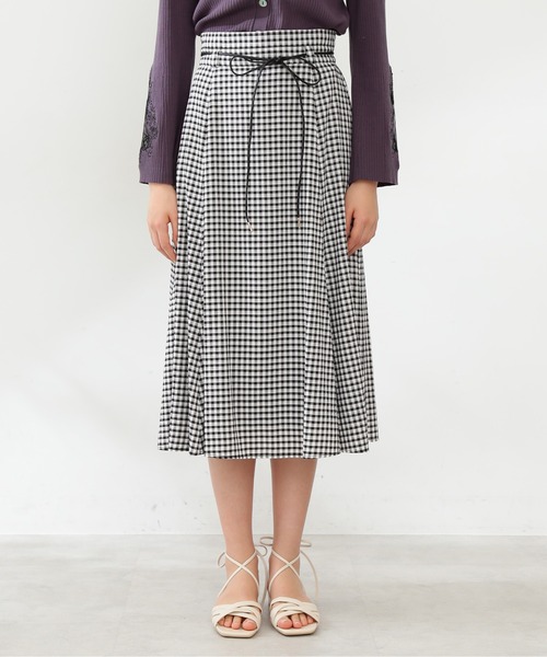 JILL by JILL STUART（ジルバイジルスチュアート）の「◇マーメイドギンガムスカート（スカート・レディース・ブラック/ベージュ・SMALL/MEDIUM）」の13枚目の写真