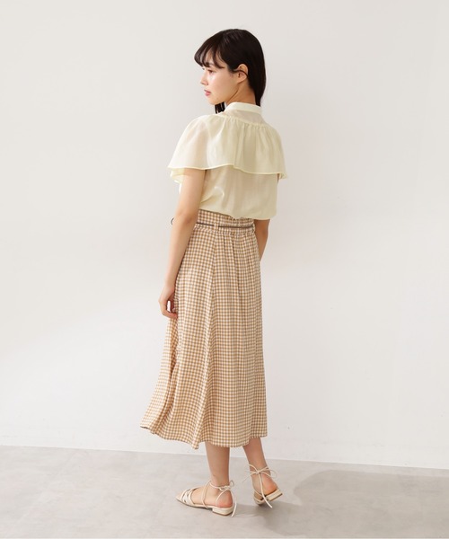 JILL by JILL STUART（ジルバイジルスチュアート）の「◇マーメイドギンガムスカート（スカート・レディース・ブラック/ベージュ・SMALL/MEDIUM）」の16枚目の写真