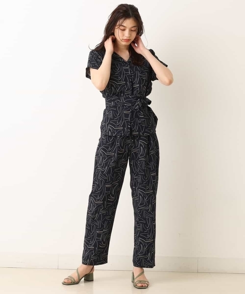 a.v.v（アーヴェヴェ）の「【a.v.v Charme/セットアップ対応】ドローイングタッチハイウエストテーパードパンツ（スラックス・レディース・ベージュ・38/36/40）」の6枚目の写真