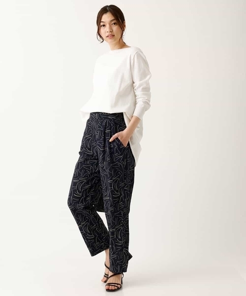 a.v.v（アーヴェヴェ）の「【a.v.v Charme/セットアップ対応】ドローイングタッチハイウエストテーパードパンツ（スラックス・レディース・ベージュ・38/36/40）」の7枚目の写真