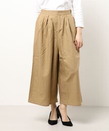 Samansa Mos2 | 麻レーヨンタックワイドパンツ(その他パンツ)